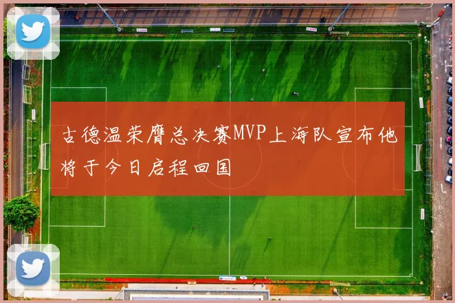 古德温荣膺总决赛MVP上海队宣布他将于今日启程回国